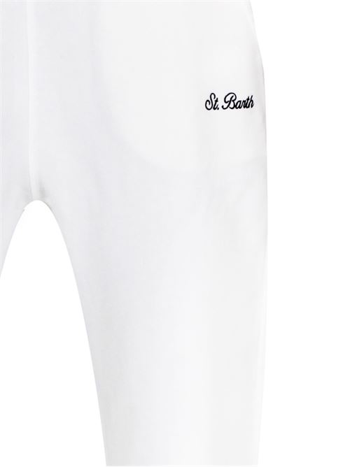 Chalk white cotton jersey pants MC2 Saint Barth | BOLTSPONGE00398F